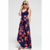 Hot Squash HotSquash Blue Empire Line Maxi Dress