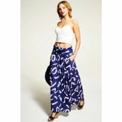 Hot Squash HotSquash Navy/White Roll Top Maxi Skirt -HotSquash Shop unnamed file 705