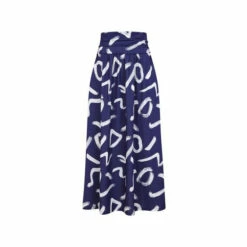 Hot Squash HotSquash Navy/White Roll Top Maxi Skirt -HotSquash Shop unnamed file 709