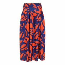 Hot Squash Womens Red Roll Top Maxi Skirt -HotSquash Shop unnamed file 713