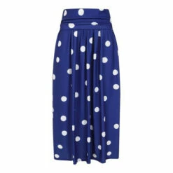 Hot Squash Womens Blue Roll Top Maxi Skirt -HotSquash Shop unnamed file 722