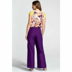 Hot Squash HotSquash Purple Luxe-Lounge Wide Leg Crepe Trousers -HotSquash Shop unnamed file 743