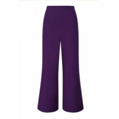 Hot Squash HotSquash Purple Luxe-Lounge Wide Leg Crepe Trousers -HotSquash Shop unnamed file 744
