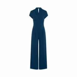 Hot Squash HotSquash Teal Blue Cap Sleeved Wide Leg Jumpsuit -HotSquash Shop unnamed file 797