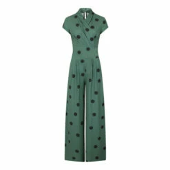 Hot Squash HotSquash Green Jersey Wide Leg Jumpsuit -HotSquash Shop unnamed file 814
