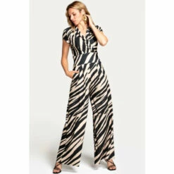 Hot Squash HotSquash Animal Jersey Wide Leg Jumpsuit