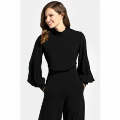Hot Squash HotSquash Wide Leg Jumpsuit With Blouson Sleeve -HotSquash Shop unnamed file 840