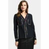 Hot Squash HotSquash Black Crepe Pockets Blouse
