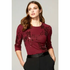 Hot Squash HotSquash Red Sequin Party Top -HotSquash Shop unnamed file 875