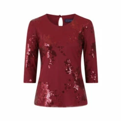 Hot Squash HotSquash Red Sequin Party Top -HotSquash Shop unnamed file 876