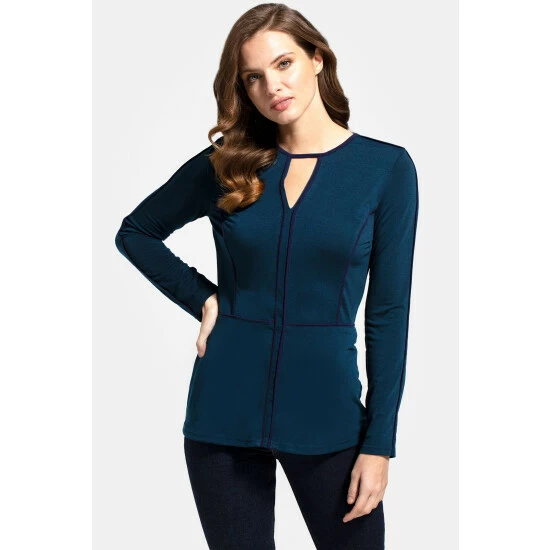 unnamed-file-879.jpg Hot Squash HotSquash Blue Jersey Keyhole Top With Contrast Seams -HotSquash Shop unnamed file 879