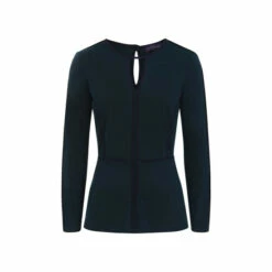 Hot Squash HotSquash Blue Jersey Keyhole Top With Contrast Seams 3 Hot Squash HotSquash Blue Jersey Keyhole Top With Contrast Seams -HotSquash Shop unnamed file 882