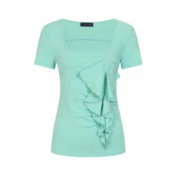 Hot Squash Short Sleeved Green Waterfall Top -HotSquash Shop unnamed file 886