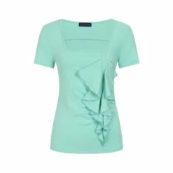 Hot Squash Short Sleeved Green Waterfall Top -HotSquash Shop unnamed file 887