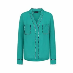 Hot Squash HotSquash Green Pocket Crepe Blouse 3 Hot Squash HotSquash Green Pocket Crepe Blouse -HotSquash Shop unnamed file 891