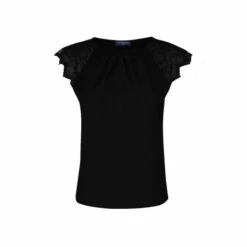 Hot Squash HotSquash Black Lace Sleeved Crepe Top -HotSquash Shop unnamed file 937