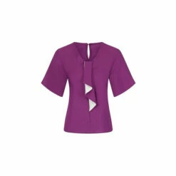 Hot Squash HotSquash Purple River-Tie Bat Sleeved Top -HotSquash Shop unnamed file 950