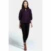 Hot Squash HotSquash Purple Balloon Top With High Collar