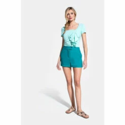 Hot Squash Green Linen Tailored Shorts With Pocket -HotSquash Shop unnamed file 980